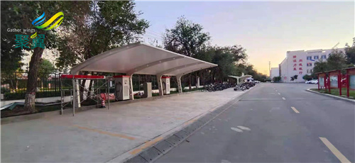 膜結(jié)構(gòu)自行車非機(jī)動(dòng)車棚02