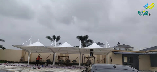 膜結(jié)構(gòu)帽頂車棚02